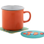 CreaFelt Drink podkładka filcowa RPET w kształcie koła - obrazek 5