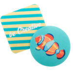 CreaFelt Drink podkładka filcowa RPET w kształcie koła - obrazek 8