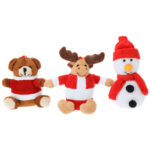 Velin świąteczna zabawka pluszowa, bałwan - obrazek 3