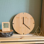 Tokei zegar ścienny z bambusa - obrazek 6