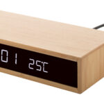 Molarm bambusowa bezprzewodowa ładowarka i zegar