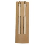 Zestaw piśmienniczy ze słomy pszenicznej, długopis i "wieczny" ołówek