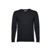 THC MILAN. Męski sweter V-neck z bawełny i poliamidu