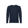 THC MILAN. Męski sweter V-neck z bawełny i poliamidu - obrazek 6