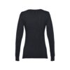 THC MILAN WOMEN. Damski sweter z dekoltem V-neck z bawełny i poliamidu - obrazek 3