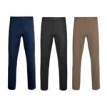 VL VISHNU. Elastyczne spodnie chino unisex (260 g/m²) z bawełny (98%) i elastanu (2%)