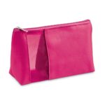 ANNIE. Kosmetyczka z mikrofibry i siateczki zapinana