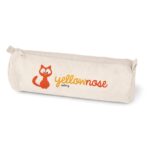 SCHOOLI. 100% płótno bawełniane piórnik (290 g/m²), o cylindrycznym kształcie