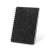 MISHIMA. Notatnik A5 z półtwardą okładką z filcu z recyklingu (100% rPET) z kółkami i stronami w linie - obrazek 3