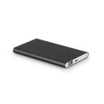MARCET. Power bank slim 4'000 mAh z aluminium z recyklingu (100% rAL) i ABS z recyklingu (100% rABS)