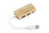 Rozdzielacz bambusowy HUB USB z wymienną wtyczką - RIVO - obrazek 10