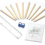 Kredki z kolorowanką DECOR