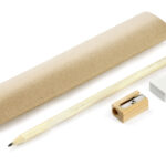 Komplet EKO (ołówek, gumka, temperówka)