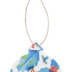 CreaJul Seed niestandardowa ozdoba choinkowa z papieru siewnego, okrągła