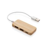 Bambusowy hub USB 2.0 z USB typu C