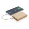 Bambusowy power bank 5000 mAh - obrazek 3