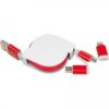 Kabel do ładowania z 3 wtyczkami rozwijany NICO - obrazek 10