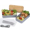 Lunch box ze sztućcami 600 ml SALVATORE - obrazek 4