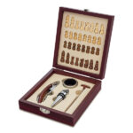 Zestaw do wina z szachami Sublime