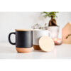 Kubek ceramiczny z bambusową przykrywką Giulia - obrazek 8