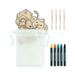 Zestaw drewnianych wieszaków THEZOO